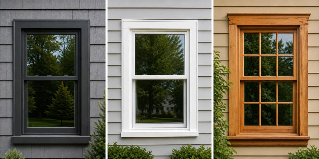 Difference Between Fiberglass, Vinyl, and Wood Replacement Windows